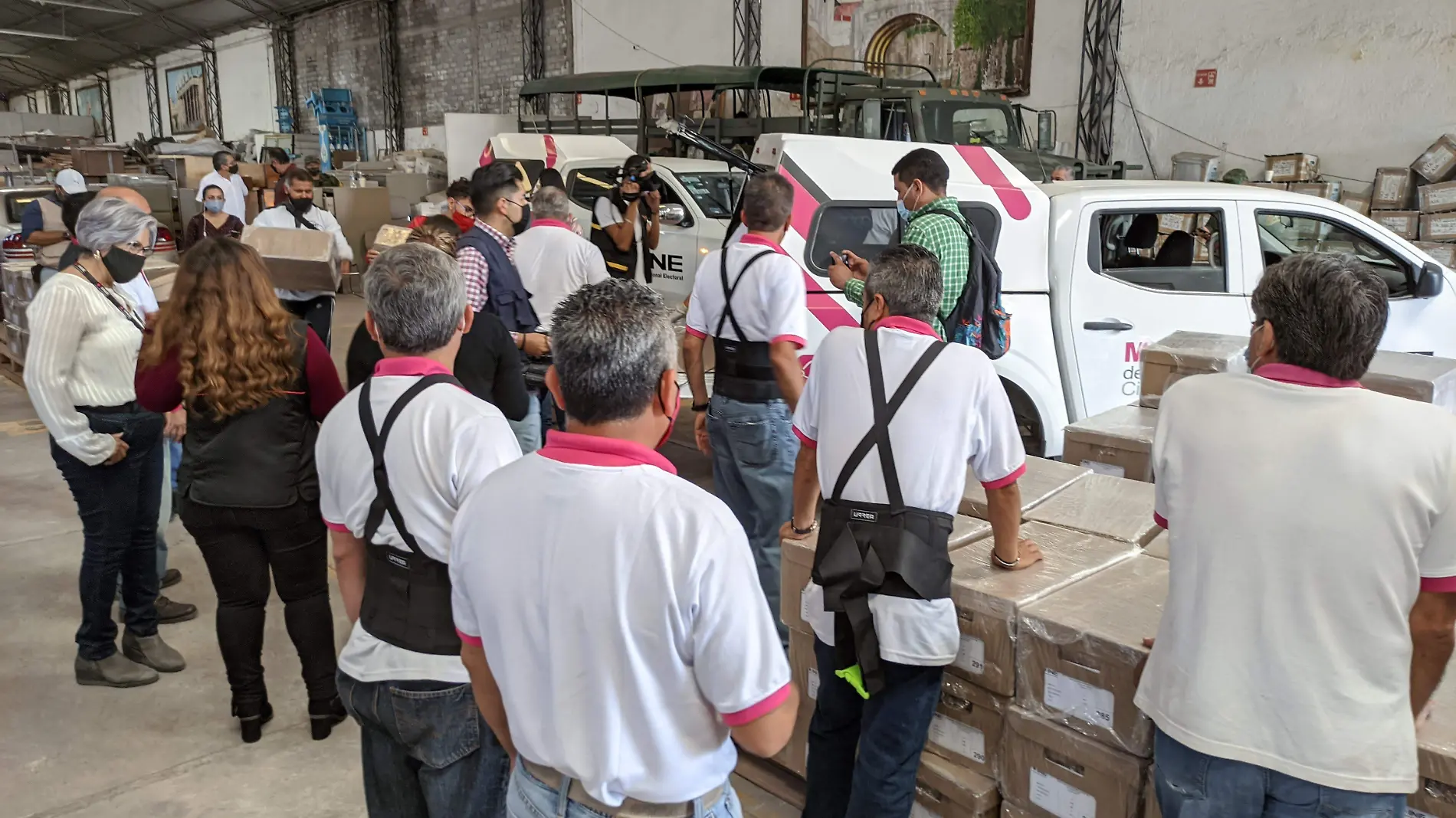 GUANAJUATO – RECIBE INE GUANAJUATO 35 TONELADAS DE MATERIAL ELECTORAL